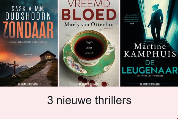 Deze drie nieuwe thrillers wil je nú lezen!